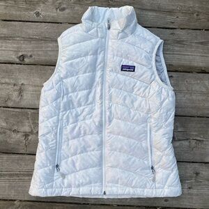 2013 Patagonia Down Sweater Jacket Vest XS White